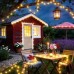 Joomer Camping String Lights, Camping Essentials Gear 66FT 200LED Rechargeable Lights Waterproof, Outdoor String Light with 13 Modes for Awn Tent Yard Garden Hiking Travel Decoration (Warm White)