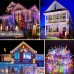 Joomer Icicle Christmas Lights,300 LED 29ft 8 Modes with 60 Drops,Christmas Lights with Timer,Waterproof Connectable Outdoor String Lights forHoliday,Wedding,Christmas Decorations(Multi-Color)