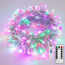 Joomer 12ft x 5ft Christmas Net Lights,360 LED 8 Modes Bush Mesh Lights Connectable, Timer, Waterproof for Christmas Trees, Bushes, Wedding, Garden, Outdoor Decorations(Clear Wire, White)