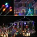 Joomer Solar Christmas Lights, 72ft 200 LED 8 Modes Solar String Lights, Waterproof Solar Fairy Lights for Garden, Patio, Home, Wedding, Party, Christmas Decorations (Multi-Color)