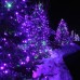 Joomer Purple Lights Halloween Solar Lights 72ft 200 LED 8 Modes Solar String Lights Waterproof Halloween Lights for Halloween Garden, Patio, Fence, Balcony, Outdoors