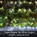 Joomer 12ft x 5ft Christmas Net Lights,360 LED 8 Modes Bush Mesh Lights Connectable, Timer, Waterproof for Christmas Trees, Bushes, Wedding, Garden, Outdoor Decorations(Clear Wire, White)