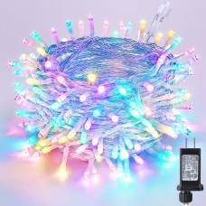 Joomer Easter String Lights 65FT 200 LED String Lights with 8 Modes Timer Connectable Waterproof Plug-in Indoor Outdoor Pastel Fairy lights for Easter Decorations