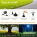 Joomer Solar Lights Outdoor Garden, 600mAh Solar Ground Lights 8 LED Solar Powered Disk Lights Waterproof for Pathway Yard Walkway Patio Lawn Path(12 Pack, Cool White)
