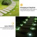 Joomer Solar Lights Outdoor Garden, 600mAh Solar Ground Lights 8 LED Solar Powered Disk Lights Waterproof for Pathway Yard Walkway Patio Lawn Path(12 Pack, Cool White)