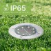 Joomer Solar Lights Outdoor Garden, 600mAh Solar Ground Lights 8 LED Solar Powered Disk Lights Waterproof for Pathway Yard Walkway Patio Lawn Path(12 Pack, Cool White)