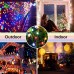 Joomer 2 Pack Solar Christmas Lights 72ft 200 LED 8 Modes Solar String Lights, Waterproof Solar Fairy Lights for Garden, Patio, Home, Wedding, Party, Christmas Decorations (Multi-Color)