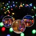 Joomer 2 Pack Solar Christmas Lights 72ft 200 LED 8 Modes Solar String Lights, Waterproof Solar Fairy Lights for Garden, Patio, Home, Wedding, Party, Christmas Decorations (Multi-Color)