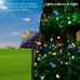 Joomer 2 Pack Solar Christmas Lights 72ft 200 LED 8 Modes Solar String Lights, Waterproof Solar Fairy Lights for Garden, Patio, Home, Wedding, Party, Christmas Decorations (Multi-Color)