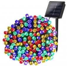 Joomer Solar Christmas Lights, 72ft 200 LED 8 Modes Solar String Lights, Waterproof Solar Fairy Lights for Garden, Patio, Home, Wedding, Party, Christmas Decorations (Multi-Color)