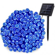 Joomer Solar Christmas Lights 72ft 200 LED 8 Modes Solar String Lights Waterproof Solar Fairy Lights for Garden, Patio, Fence, Balcony, Outdoors (Blue)