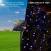 Joomer Solar Christmas Lights 72ft 200 LED 8 Modes Solar String Lights Waterproof Solar Fairy Lights for Garden, Patio, Fence, Balcony, Outdoors (Blue)