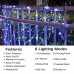 Joomer Upgraded Solar Christmas Lights, 105ft 300 LED 8 Modes Solar String Lights Waterproof Solar Fairy Lights for Garden, Patio, Fence, Balcony, Outdoors (White)