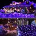 Joomer Purple Lights Halloween Solar Lights 72ft 200 LED 8 Modes Solar String Lights Waterproof Halloween Lights for Halloween Garden, Patio, Fence, Balcony, Outdoors