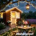 Joomer Rechargeable Camping String Lights, 33FT 100LED Waterproof Globe Lights with Timer and 13 Modes, Portable Tent Lights for Camping, Hiking, Outdoor Decoration (Warm White)
