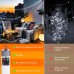 Joomer Camping String Lights, 33FT 100LED Rechargeable Outdoor Lights Waterproof, 13 Modes Camping Essentials Gear for Tent Awning Garden Patio Travel Decoration (White)