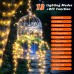 Joomer Camping String Lights, 33FT 100LED Rechargeable Outdoor Lights Waterproof, 13 Modes Camping Essentials Gear for Tent Awning Garden Patio Travel Decoration (Warm White)