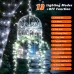 Joomer Fairy String Lights, 33FT 100LED Rechargeable Silver Wire String Lights with Timer and 13 Modes, Waterproof Portable Camping Lights for Tent, Patio, Bedroom, Outdoor Decor (White)