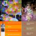 Joomer Fairy String Lights, 33FT 100LED USB Rechargeable Silver Wire String Lights with Timer and 13 Modes, Waterproof Portable Camping Lights for Tent, Patio, Bedroom, Outdoor Decor (Multicolor)