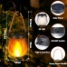 Joomer Solar Lantern Lights Outdoor, 2 Pack Waterproof Solar Lights Outdoor Lighting for Garden, Patio, Yard, House, Christmas Decoration (Warm White)